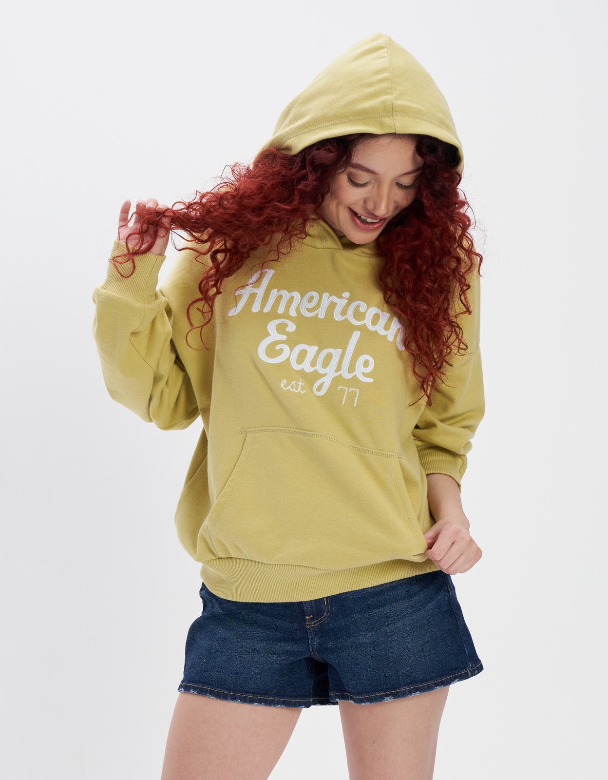 Yellow american sale eagle hoodie