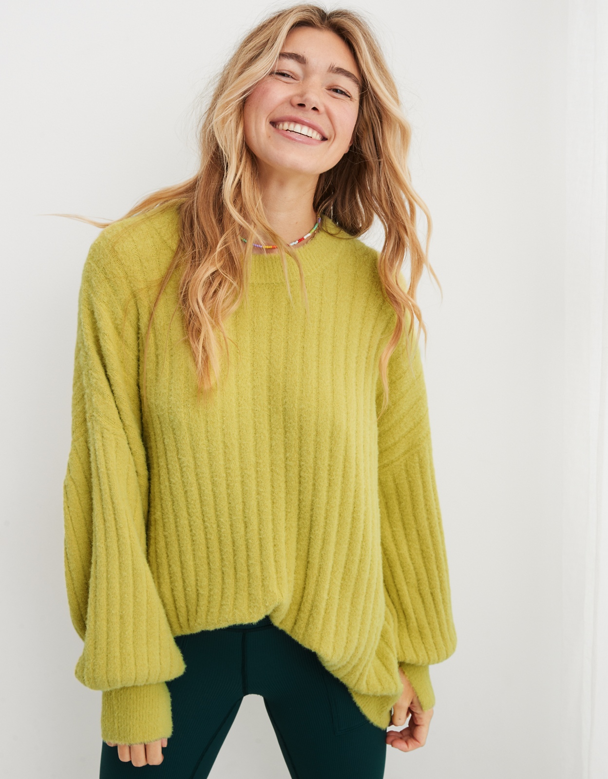 Buy Aerie Buttercream Crew Sweater online American Eagle Outfitters