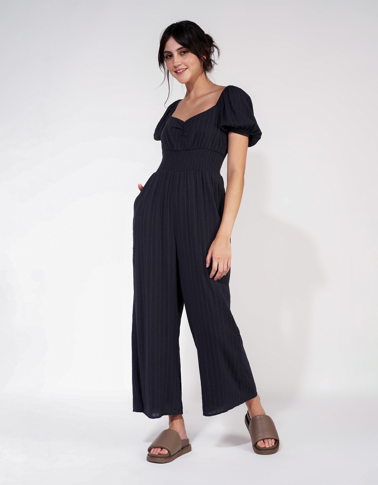 aerie black jumpsuit