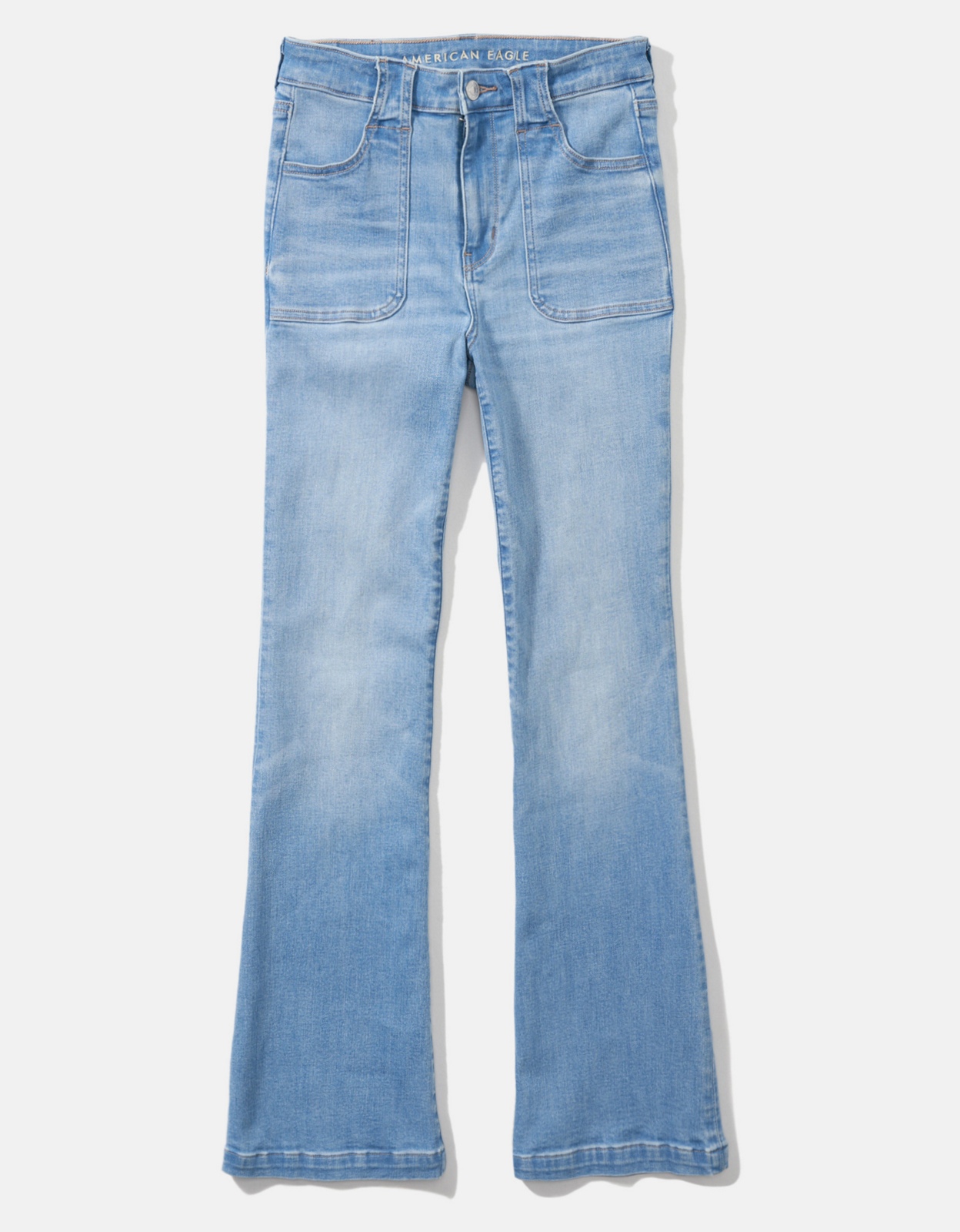 Buy AE Ne(x)t Level Super High-Waisted Flare Jean online